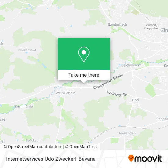Карта Internetservices Udo Zweckerl
