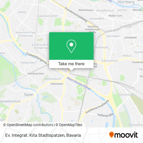 Ev. Integrat. Kita Stadtspatzen map