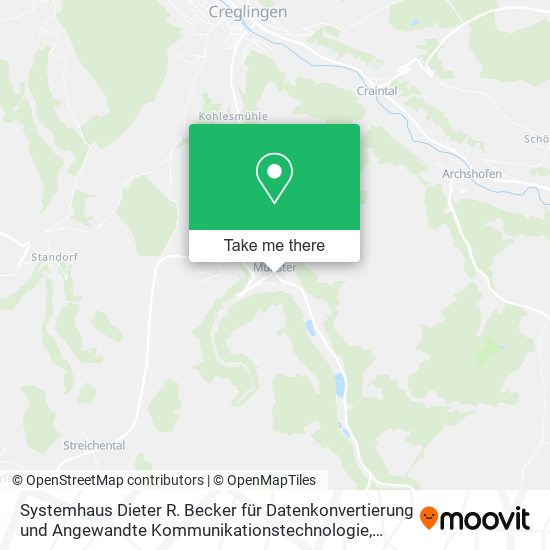 Systemhaus Dieter R. Becker für Datenkonvertierung und Angewandte Kommunikationstechnologie map