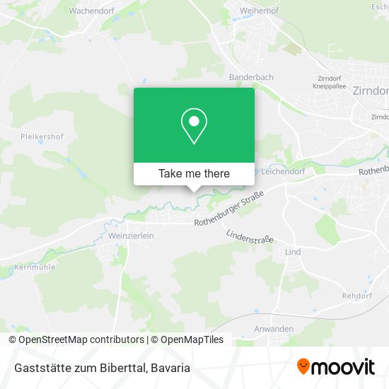 Gaststätte zum Biberttal map