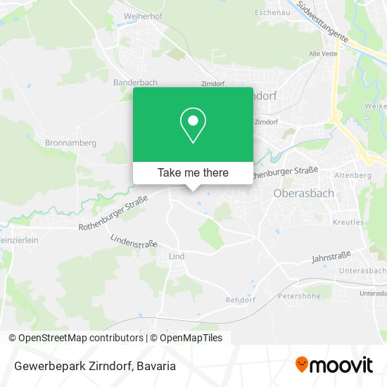 Карта Gewerbepark Zirndorf