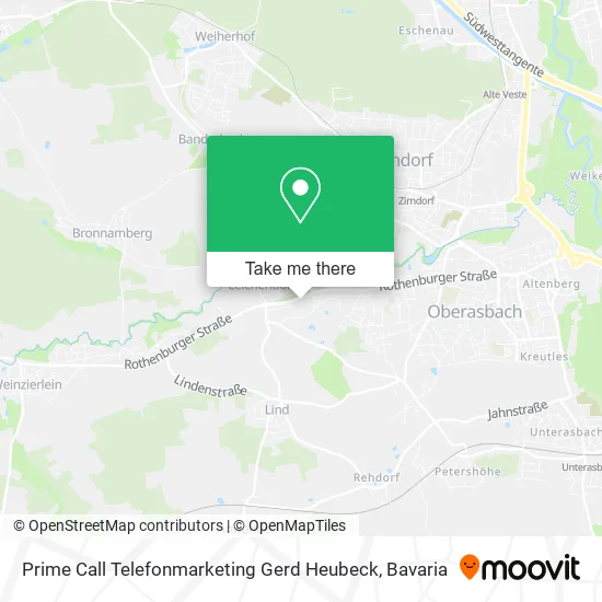 Карта Prime Call Telefonmarketing Gerd Heubeck