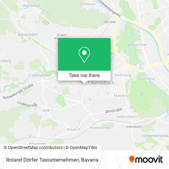 Roland Dörfer Taxiunternehmen map