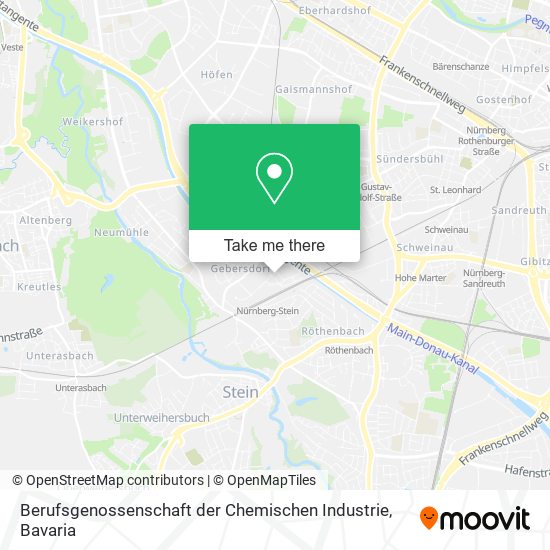 Berufsgenossenschaft der Chemischen Industrie map