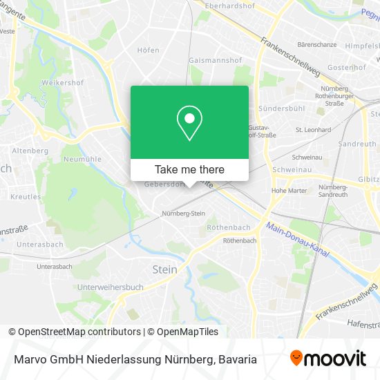 Marvo GmbH Niederlassung Nürnberg map