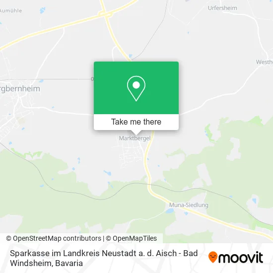 Карта Sparkasse im Landkreis Neustadt a. d. Aisch - Bad Windsheim
