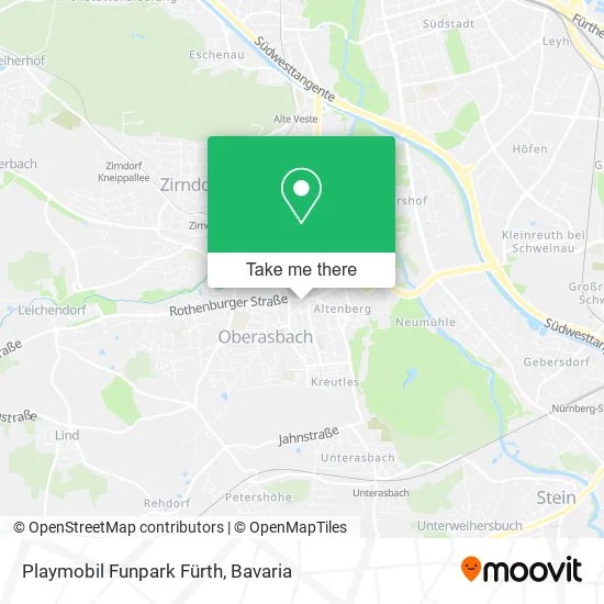 Карта Playmobil Funpark Fürth