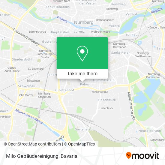 Milo Gebäudereinigung map