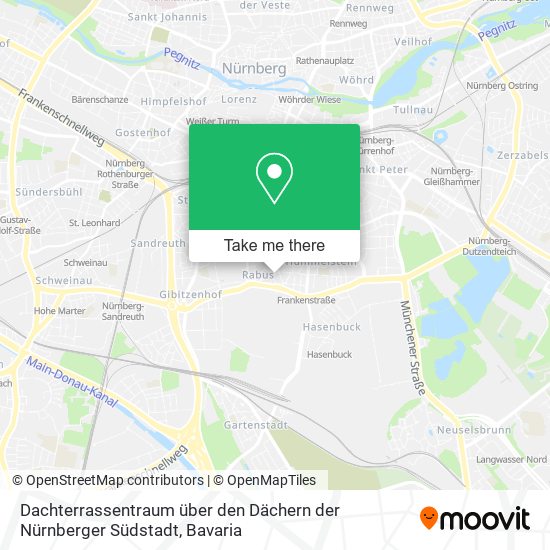 Dachterrassentraum über den Dächern der Nürnberger Südstadt map