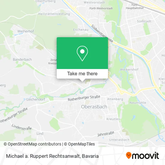 Карта Michael a. Ruppert Rechtsanwalt