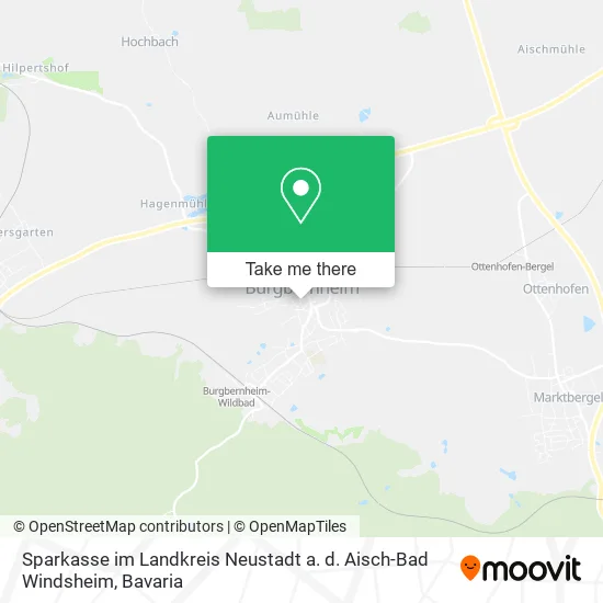 Карта Sparkasse im Landkreis Neustadt a. d. Aisch-Bad Windsheim