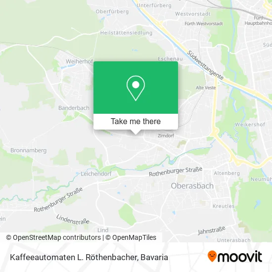 Карта Kaffeeautomaten L. Röthenbacher