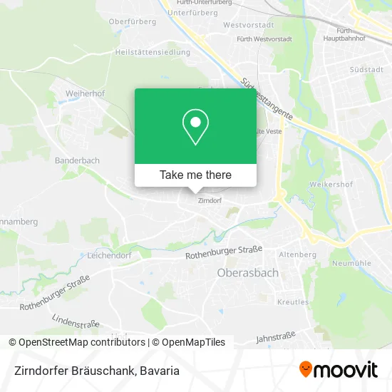 Карта Zirndorfer Bräuschank