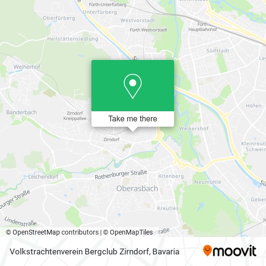 Volkstrachtenverein Bergclub Zirndorf map