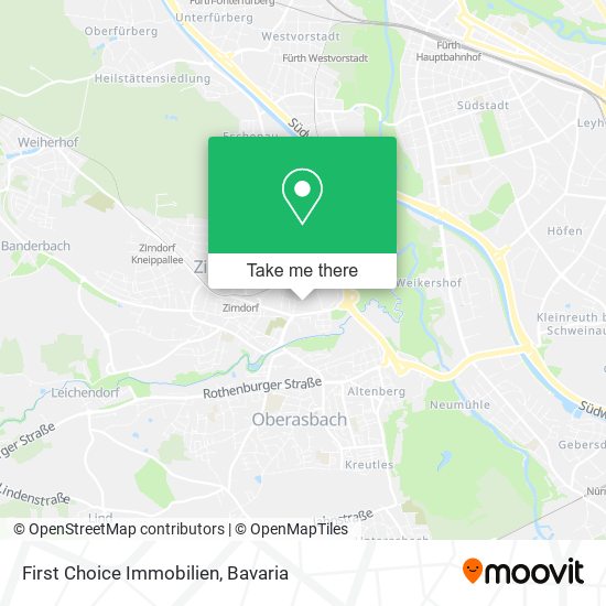 First Choice Immobilien map