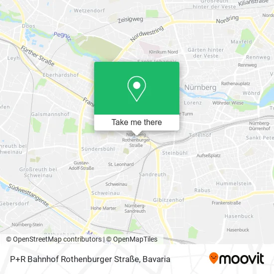 Карта P+R Bahnhof Rothenburger Straße