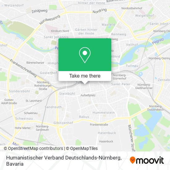 Humanistischer Verband Deutschlands-Nürnberg map