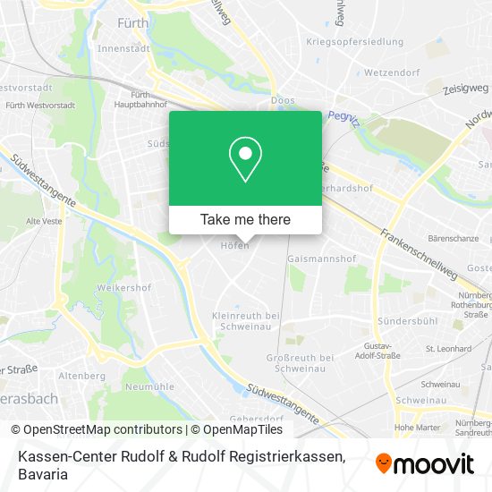 Карта Kassen-Center Rudolf & Rudolf Registrierkassen