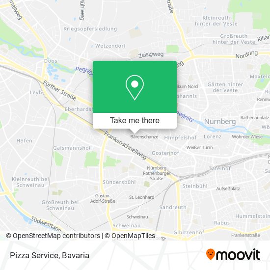 Pizza Service map