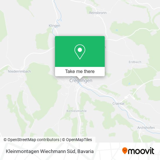 Kleinmontagen Wiechmann Süd map