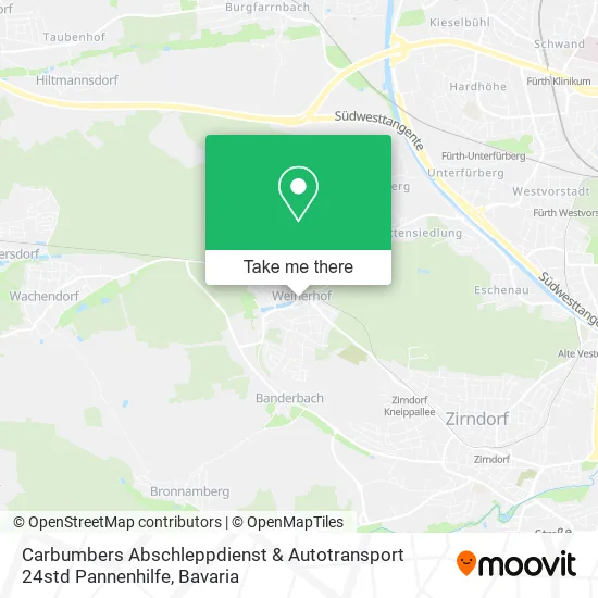 Карта Carbumbers Abschleppdienst & Autotransport 24std Pannenhilfe