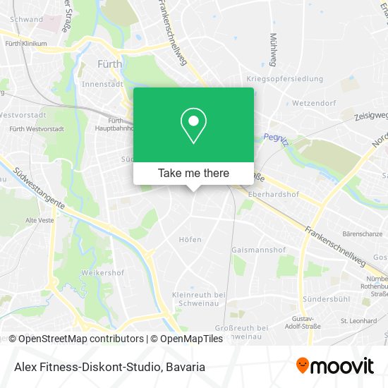 Alex Fitness-Diskont-Studio map