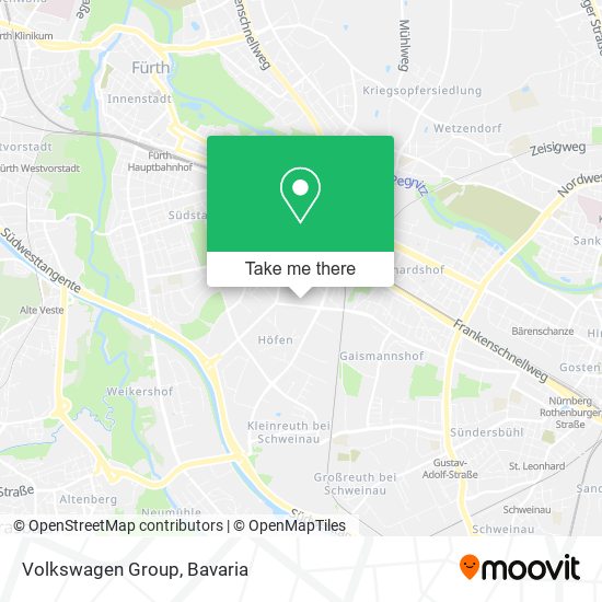 Volkswagen Group map