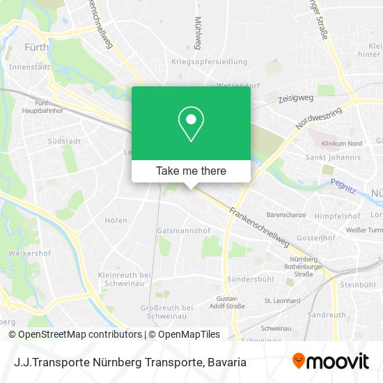 J.J.Transporte Nürnberg Transporte map
