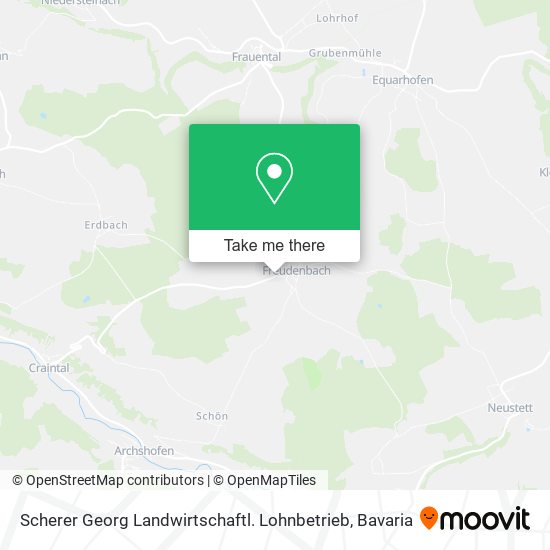 Карта Scherer Georg Landwirtschaftl. Lohnbetrieb