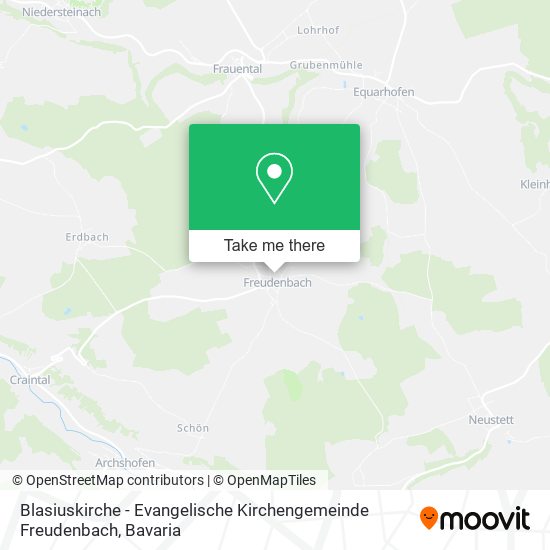 Карта Blasiuskirche - Evangelische Kirchengemeinde Freudenbach