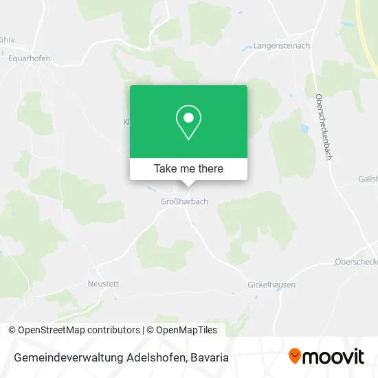 Карта Gemeindeverwaltung Adelshofen