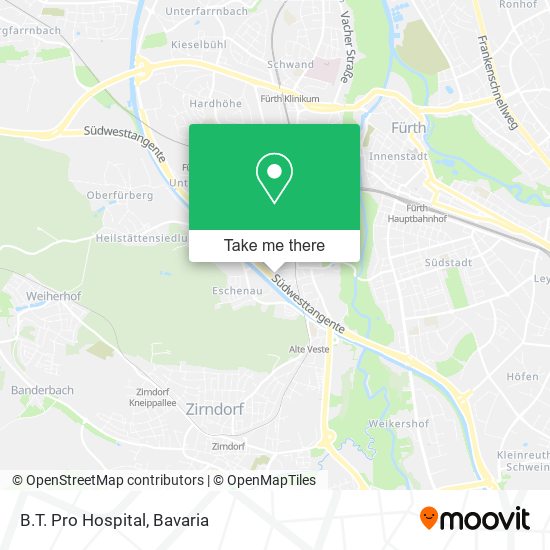 B.T. Pro Hospital map