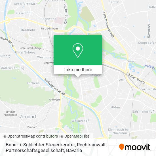Bauer + Schlichter Steuerberater, Rechtsanwalt Partnerschaftsgesellschaft map