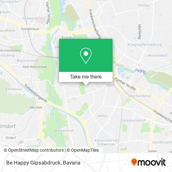 Be Happy Gipsabdruck map