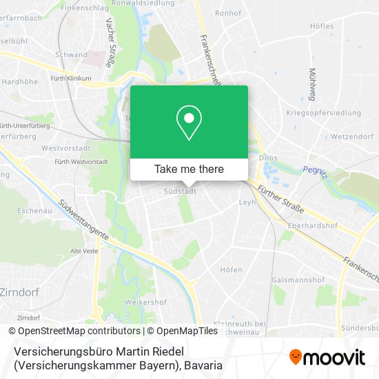 Карта Versicherungsbüro Martin Riedel (Versicherungskammer Bayern)