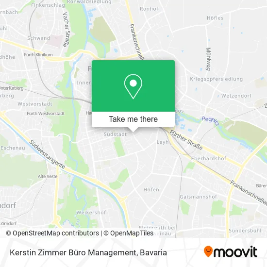 Карта Kerstin Zimmer Büro Management