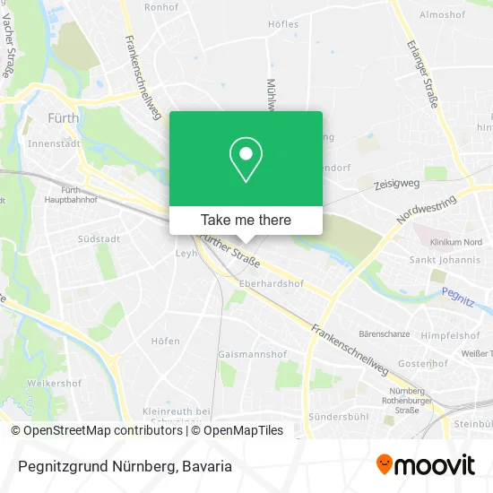 Карта Pegnitzgrund Nürnberg