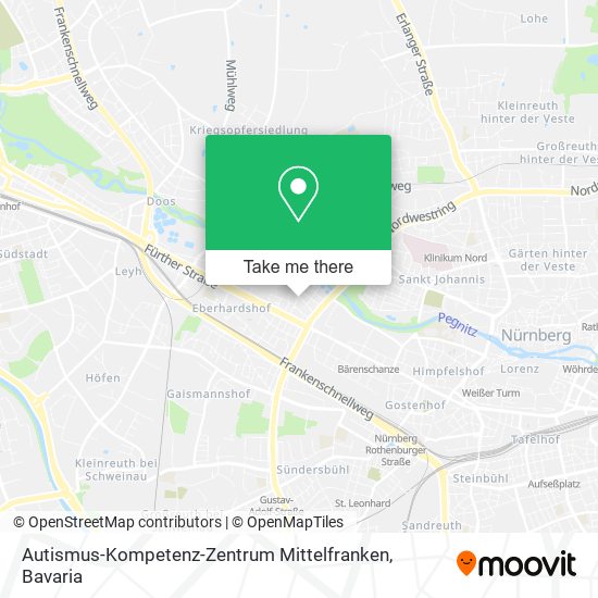 Карта Autismus-Kompetenz-Zentrum Mittelfranken