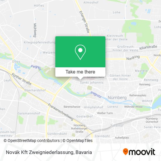 Карта Novák Kft Zweigniederlassung
