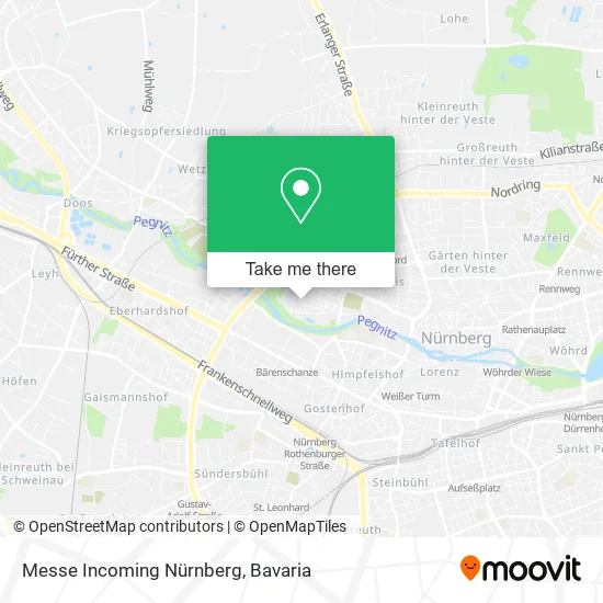 Карта Messe Incoming Nürnberg