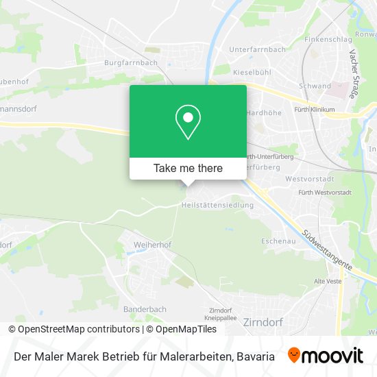 Der Maler Marek Betrieb für Malerarbeiten map