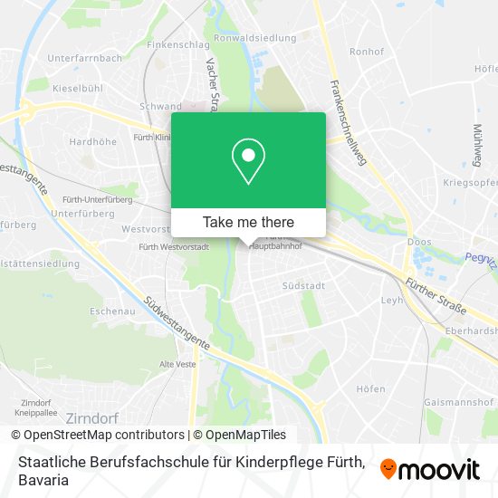 Карта Staatliche Berufsfachschule für Kinderpflege Fürth