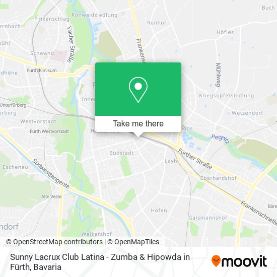Карта Sunny Lacrux Club Latina - Zumba & Hipowda in Fürth