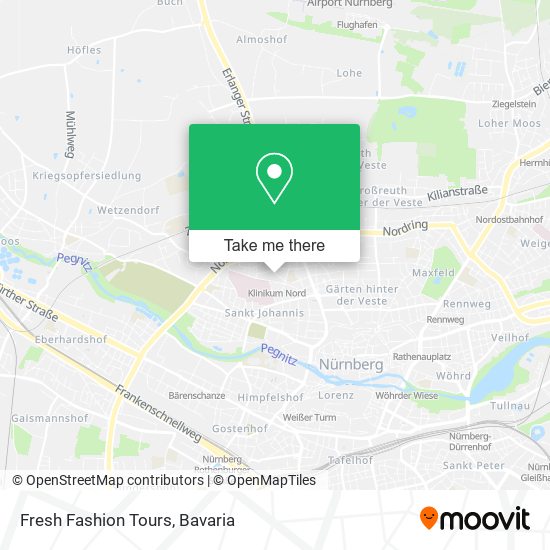 Fresh Fashion Tours map