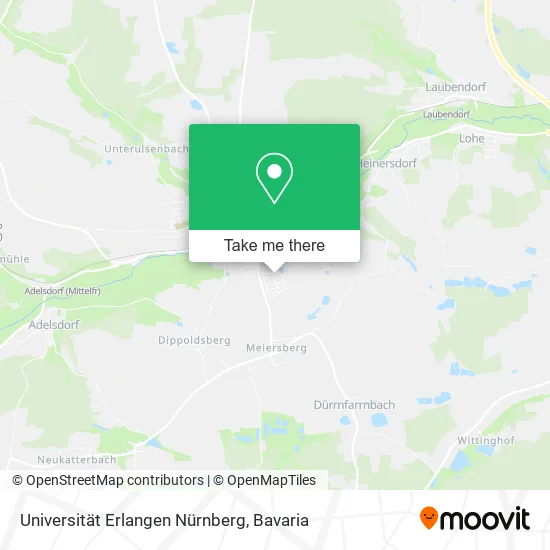Карта Universität Erlangen Nürnberg