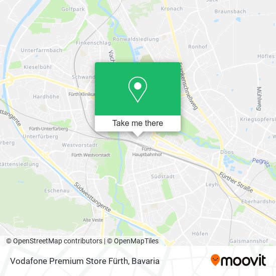 Карта Vodafone Premium Store Fürth