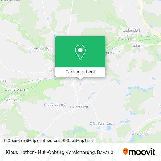 Карта Klaus Kather - Huk-Coburg Versicherung