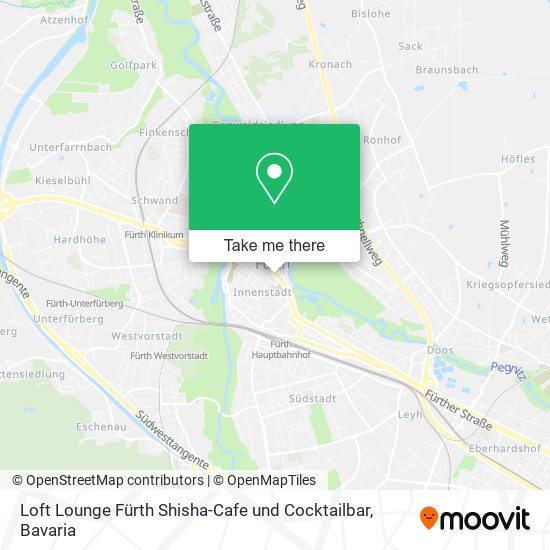 Loft Lounge Fürth Shisha-Cafe und Cocktailbar map