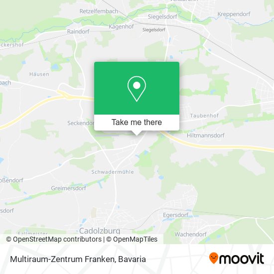 Карта Multiraum-Zentrum Franken