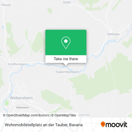 Wohnmobilstellplatz an der Tauber map